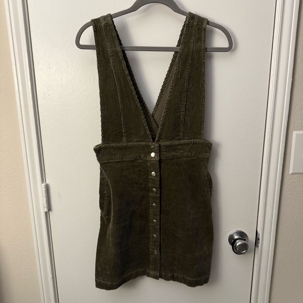 Forever 21 Corduroy V-Neck Dress